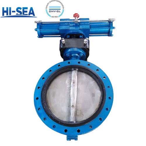 Marine Stainless Steel Hydraulic Flange Double Eccentric Butterfly Valve